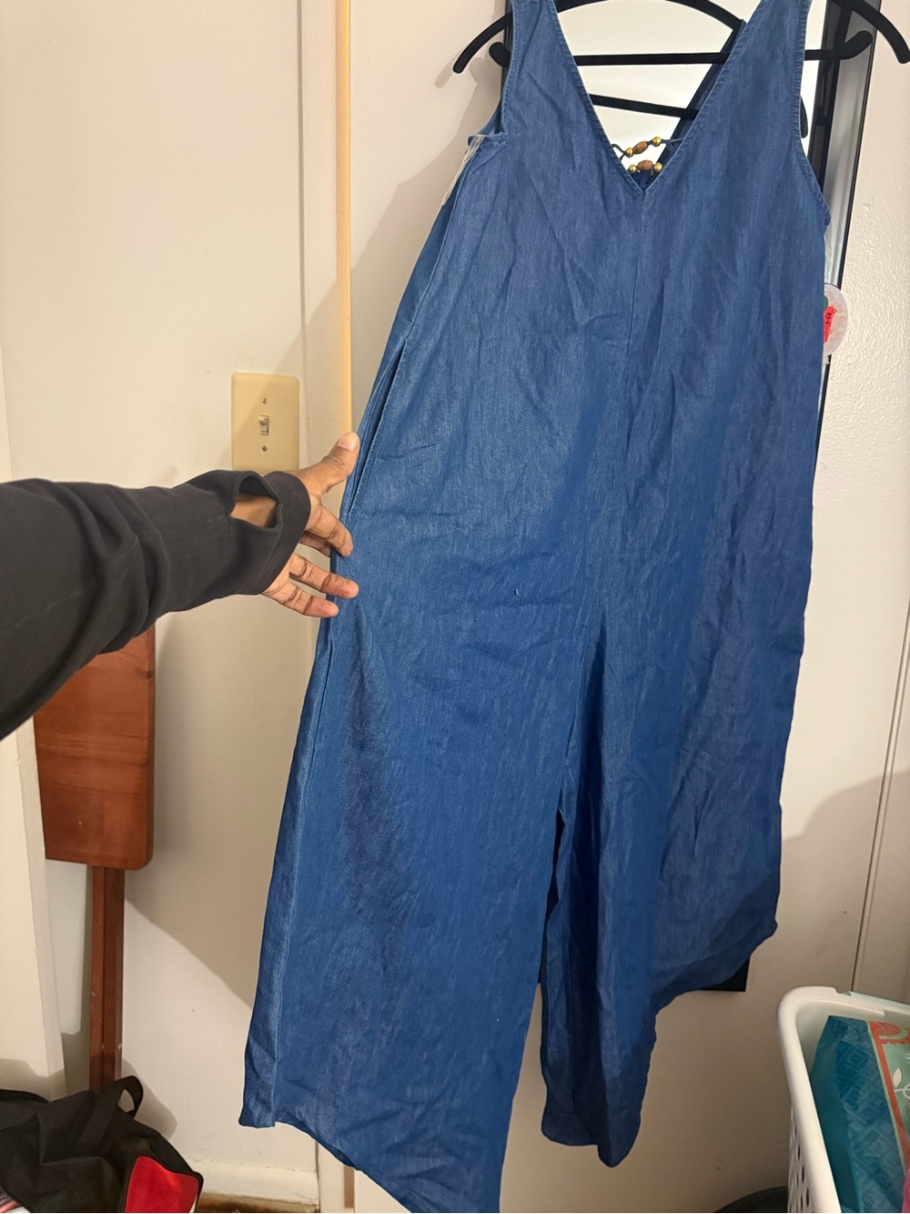 Women’s Blue Wide-Leg Jumpsuit